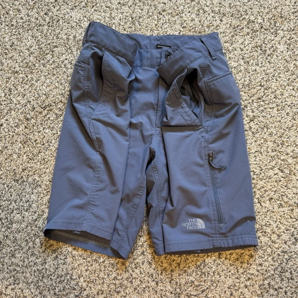 The North Face Mens Standard Fit Hiking Trail FlashDry Shorts Size 36 Softshell